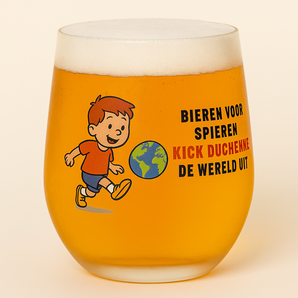 Bieren voor spieren bierglas