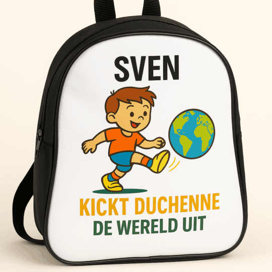 Rugtas met eigen naam