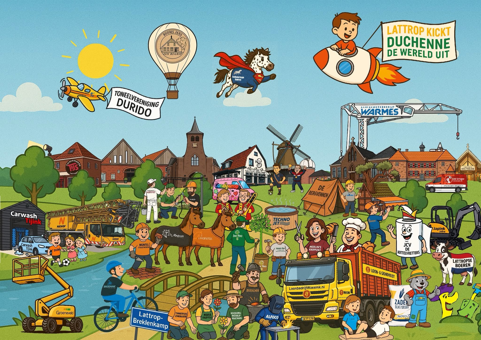 🧩 Lattrop Puzzel – “Groeten uit Lattrop”
