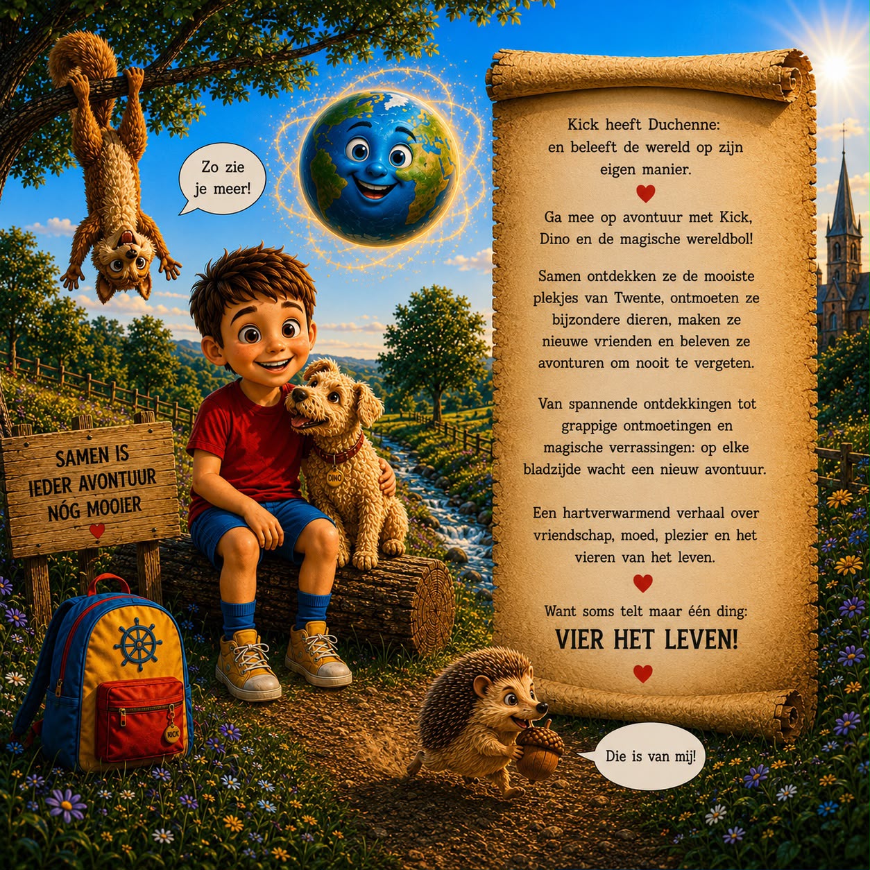 Pre Order: Boek Kick & Dino ontdekken Twente - Afbeelding 3